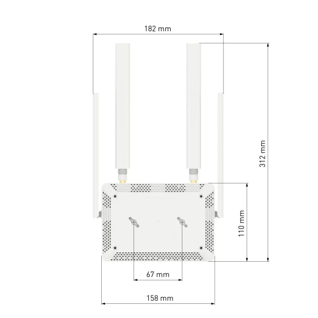 runner4g visione dal basso dimensioni